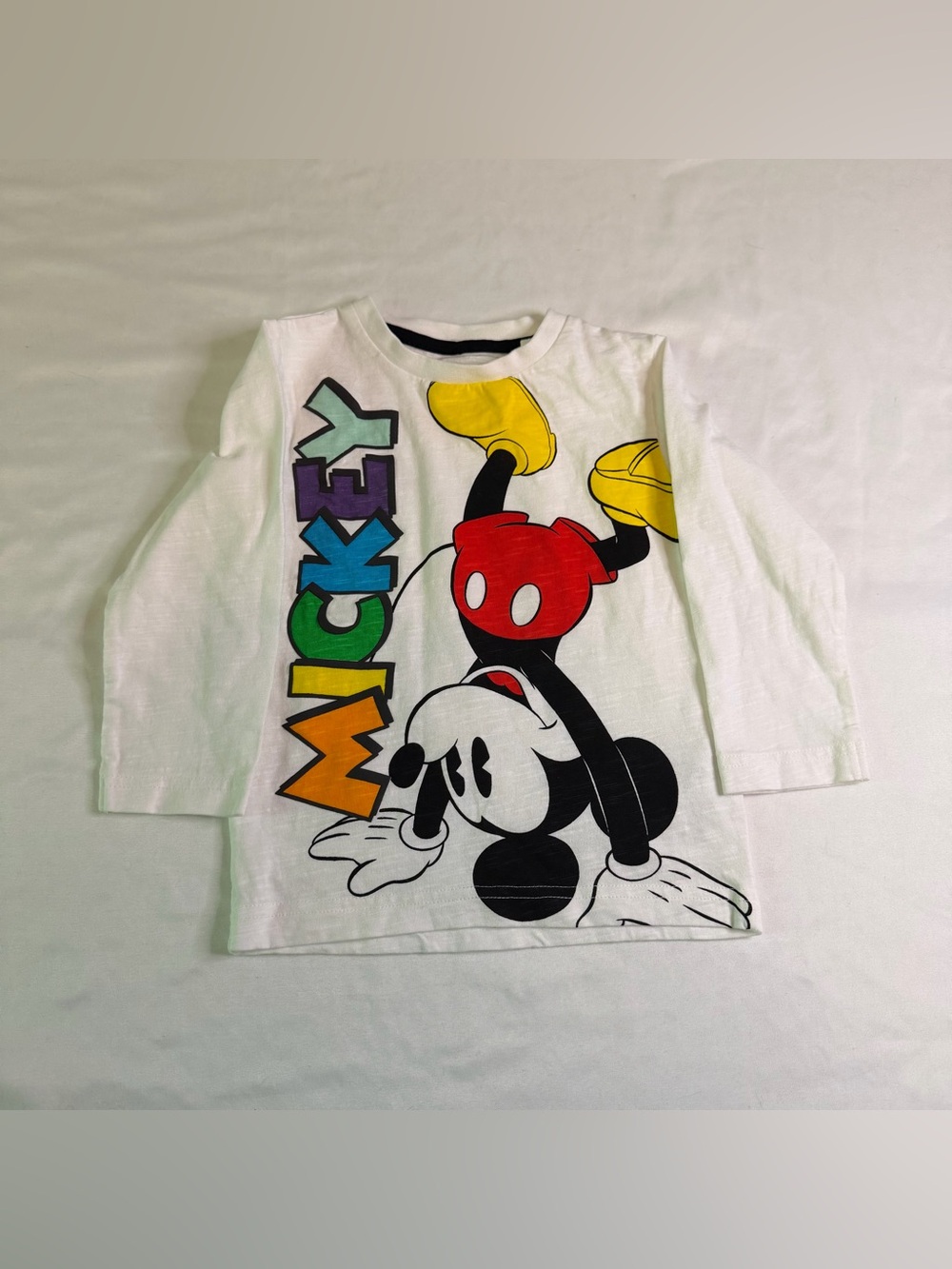 Next Disney Mickey‎ Mouse Long Sleeve Tee Toddler 1.5–2Y Graphic Shirt